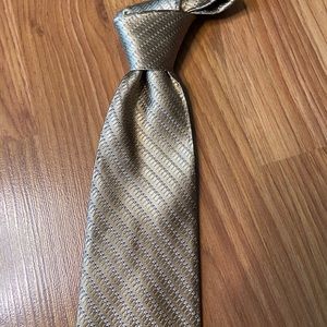 Michael Kors Men's Gold Beige 60” Neck Tie Silk